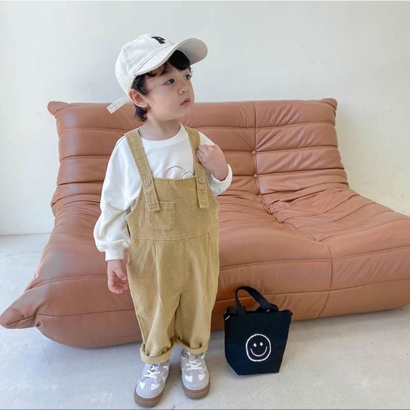 Quần yếm dài kaki bé trai phong các Hàn Quốc cho bé 1 2 3 4 5 6 tuổi 9-27kg