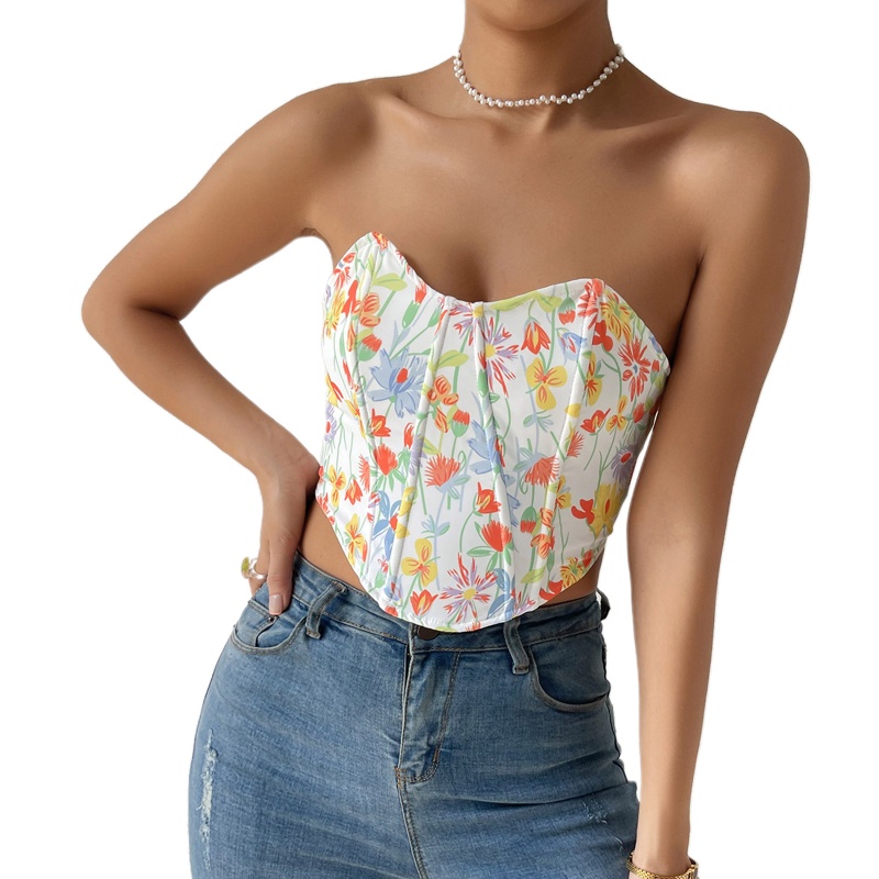 Áo Lửng Không Tay Hở Vai Thời Trang Quyến Rũ Dành Cho Nữ