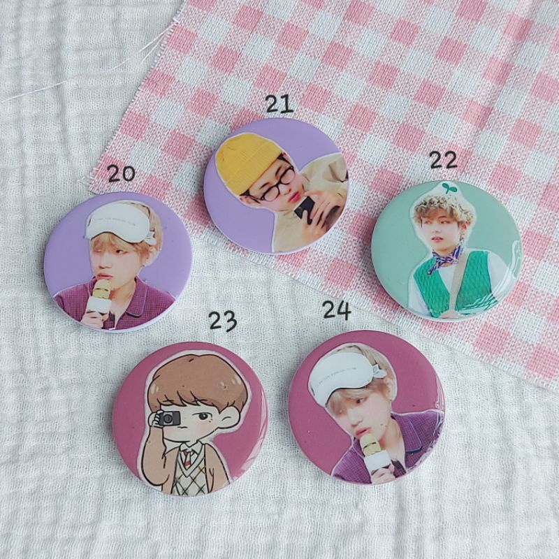 Popsocket giá đỡ điện thoại nhựa tròn hình BTS đáng yêu