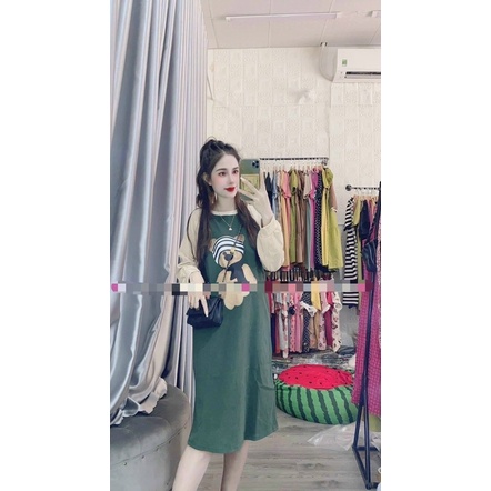 Váy suông nỉ cho con ti D53