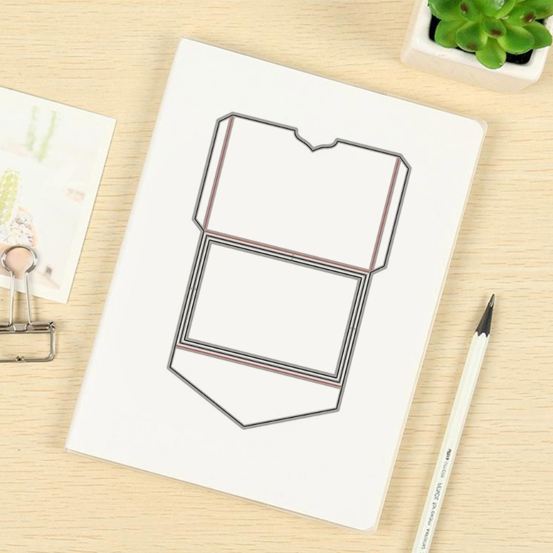 Khuôn Cắt Giấy Kim Loại Hình Hộp Quà
