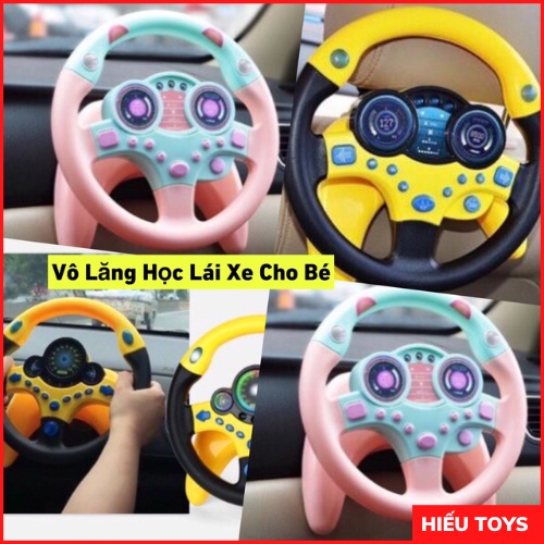 Vô Lăng Ô Tô Cho Bé Đồ Chơi Vô Lăng Tập Lái Xe Cho Trẻ Em Có Nhạc Xoay 360 Độ Tặng Kèm Pin Hiếu Toys