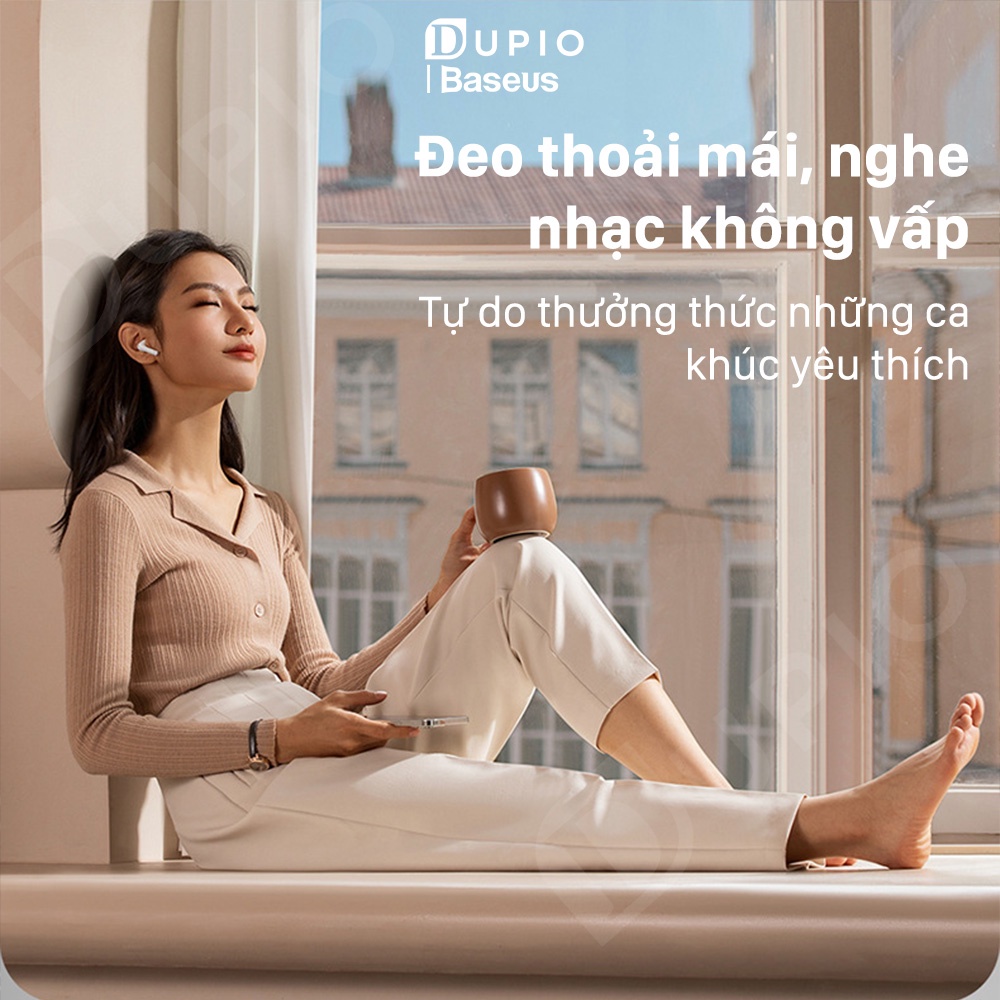 Tai nghe Bluetooth DUPIO Baseus TN12 không dây thông minh phát hiện khi đeo V5.3 chống nước