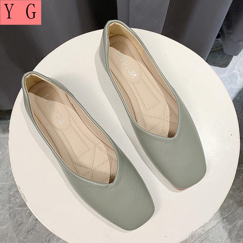 Giày Búp Bê Mũi Vuông Đế Mềm Chống Trượt Thời Trang Xuân Hè 2022 Cho Mẹ Bầu