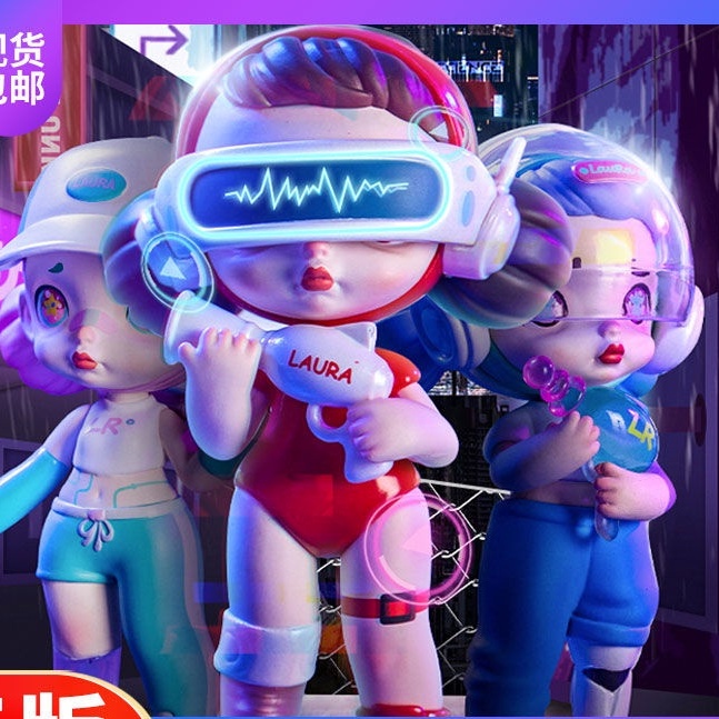 ❤ TOYCITY❤ Laura Cyberpunk Series bilnd box.Đồ chơi hợp thời trang.Quà.BÚP BÊ.mô hình nhân vật