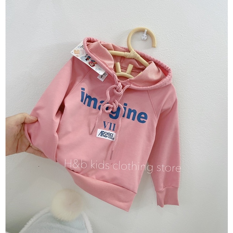 Áo Hoodie Phong Cách Có Mũ Cho Bé Trai Bé Gái S8-20kg