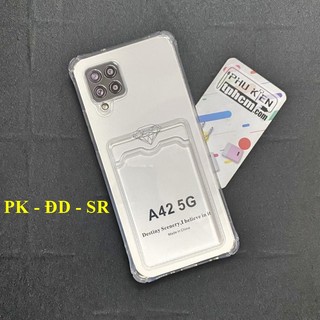 Ốp Lưng Samsung A42 5G Dẻo Trong Chống Sốc Đựng Card