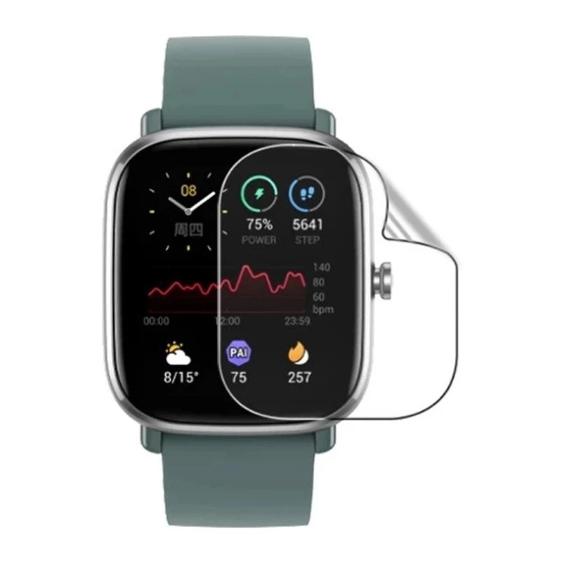 Dán màn hình Amazfit GTS 4 / GTS 4 Mini 41.8mm 42.7mm dây da dây cao su PPF cl dẻo đồng hồ thông minh