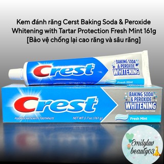 Kem đánh răng Cerst Baking Soda Peroxide Whitening 161g