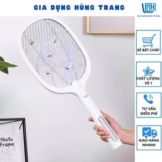 Vợt muỗi tự động kiêm đèn bắt muỗi 2 in 1 sạc tích điện, vợt bắt muỗi thông minh cao cấp