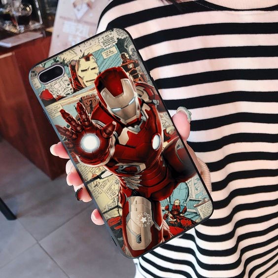 Ốp Điện Thoại TPU Mềm Hình iron Man Cho iPhone 12 Pro Max 12 Mini 12 Pro 3X22I9