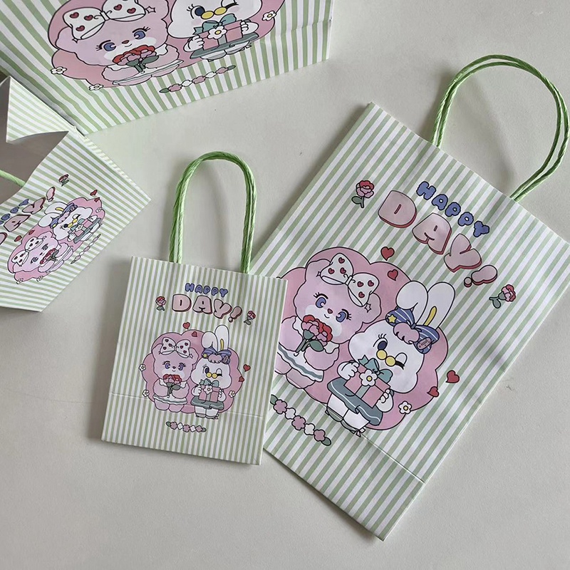 Túi Giấy Kraft Đựng Quà Sinh Nhật Hình Thỏ Đáng Yêu