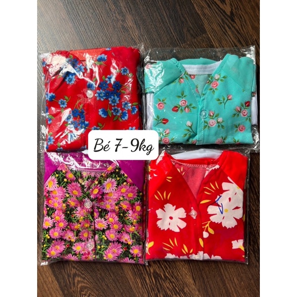 Bà Ba hoạ tiết hoa với nhiều màu sắc tươi sáng đẹp mắt cho bé Gái từ 7-30 kg