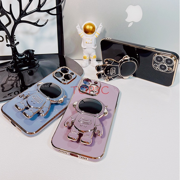 Ốp lưng Vivo V25 Y35 Ốp Điện Thoại Họa Tiết Phi Hành Gia Kèm Giá Đỡ Cho Vivo V25E Y22 V25 Pro Y16 Y02S Y22S Y15S Y01 Y15A Y20 Y20S Y12S YHY