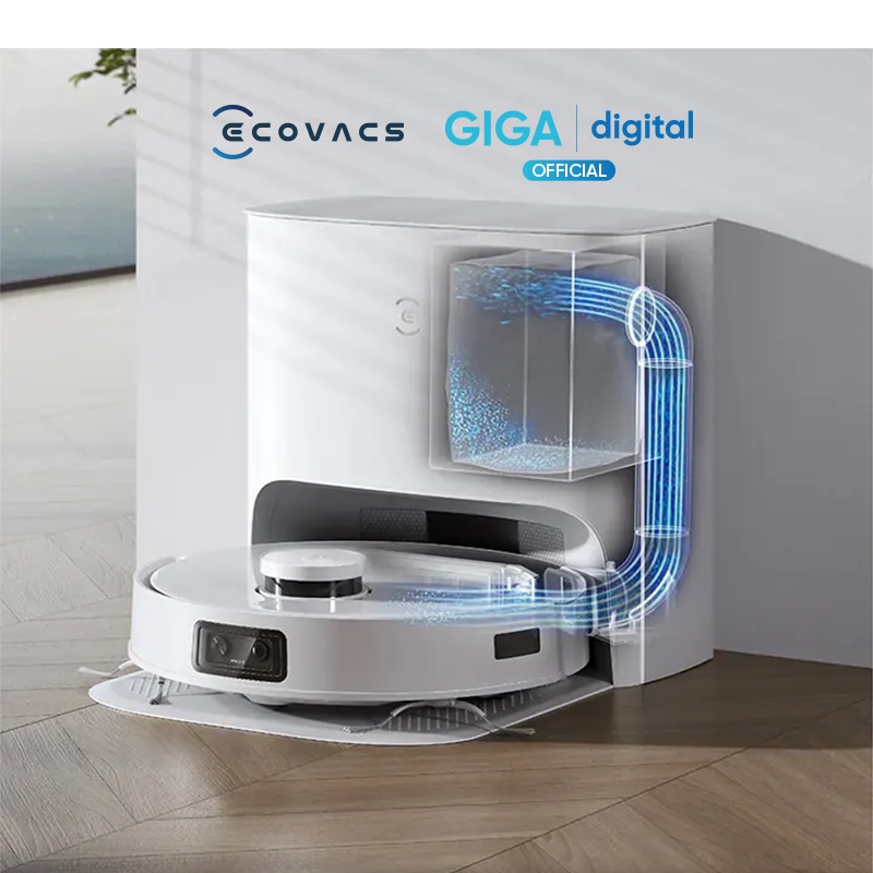 Robot Lau Nhà Ecovacs Deebot T10 Plus - Có Trạm Xả Rác Tự Động Nhỏ Gọn, Bản Quốc Tế Bảo Hành 24 Tháng