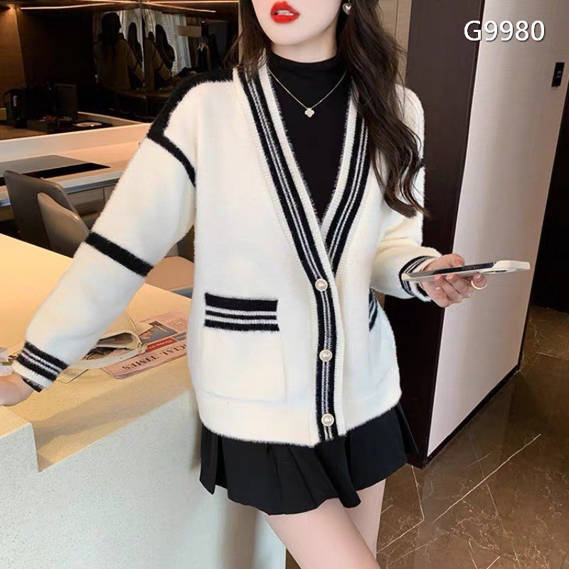 ÁO LEN CADIGAN LÔNG THỎ CÚC NGỌC HÀNG QCCC