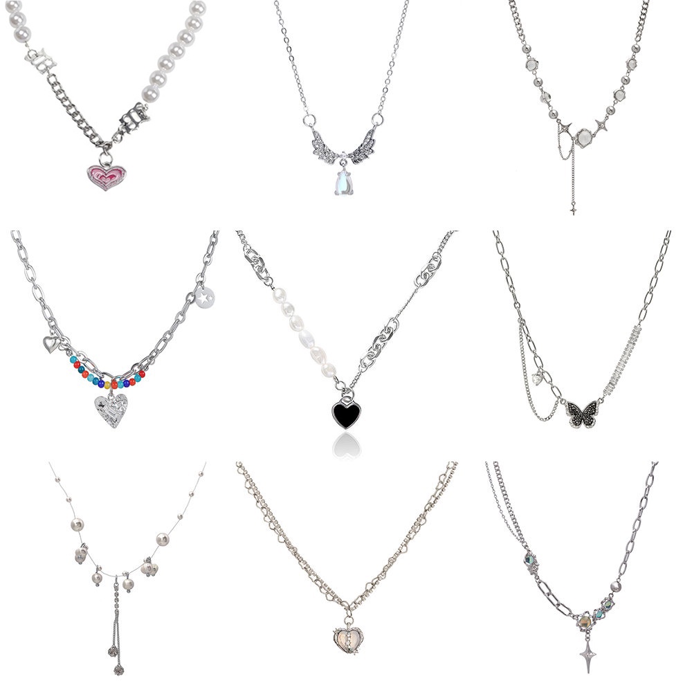 iF YOU Vòng cổ choker   đính đá quý lấp lánh phong cách cổ điển cá tính dành cho nữ