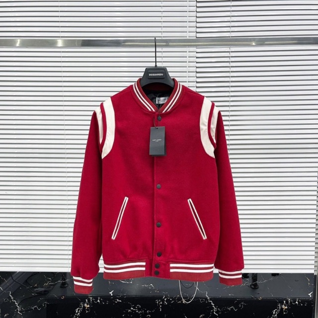Áo Khoác nam BOMBER tay viền phối da trắng form chuẩn chất nỉ 2 lớp