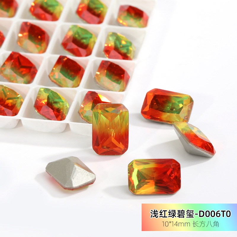 Mũi Khoan Móng Tay Dài K9 Siêu Sáng Đầy Màu Sắc Thủ Công 10pcs