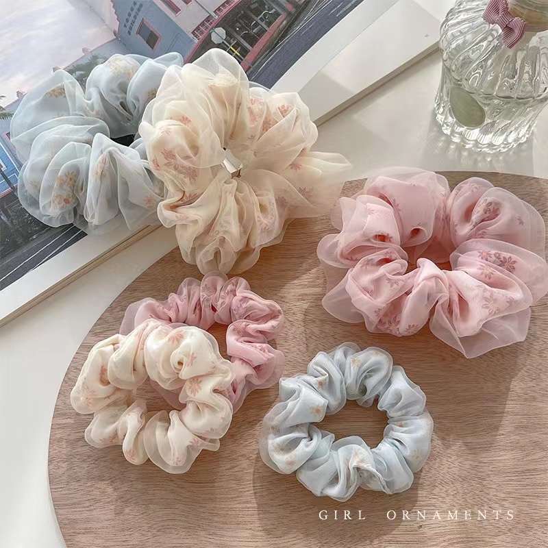 Dây Buộc Tóc Cỡ Lớn Bằng Da Phong Cách Hàn Quốc Đơn Giản