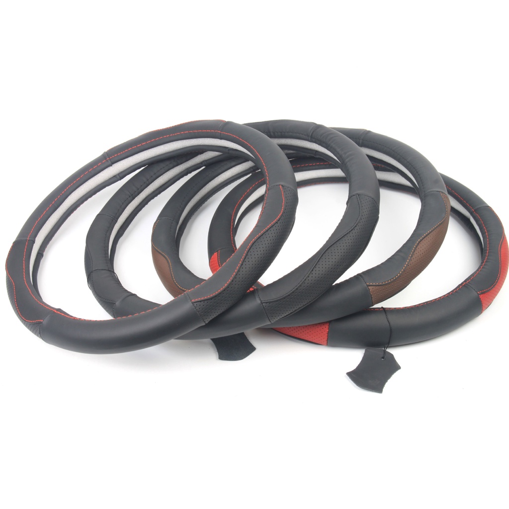 Bọc Vô Lăng Ô Tô Da Bò Thật Bền Bỉ, Bám Vô Lăng, Thoáng Khí - size 38cm