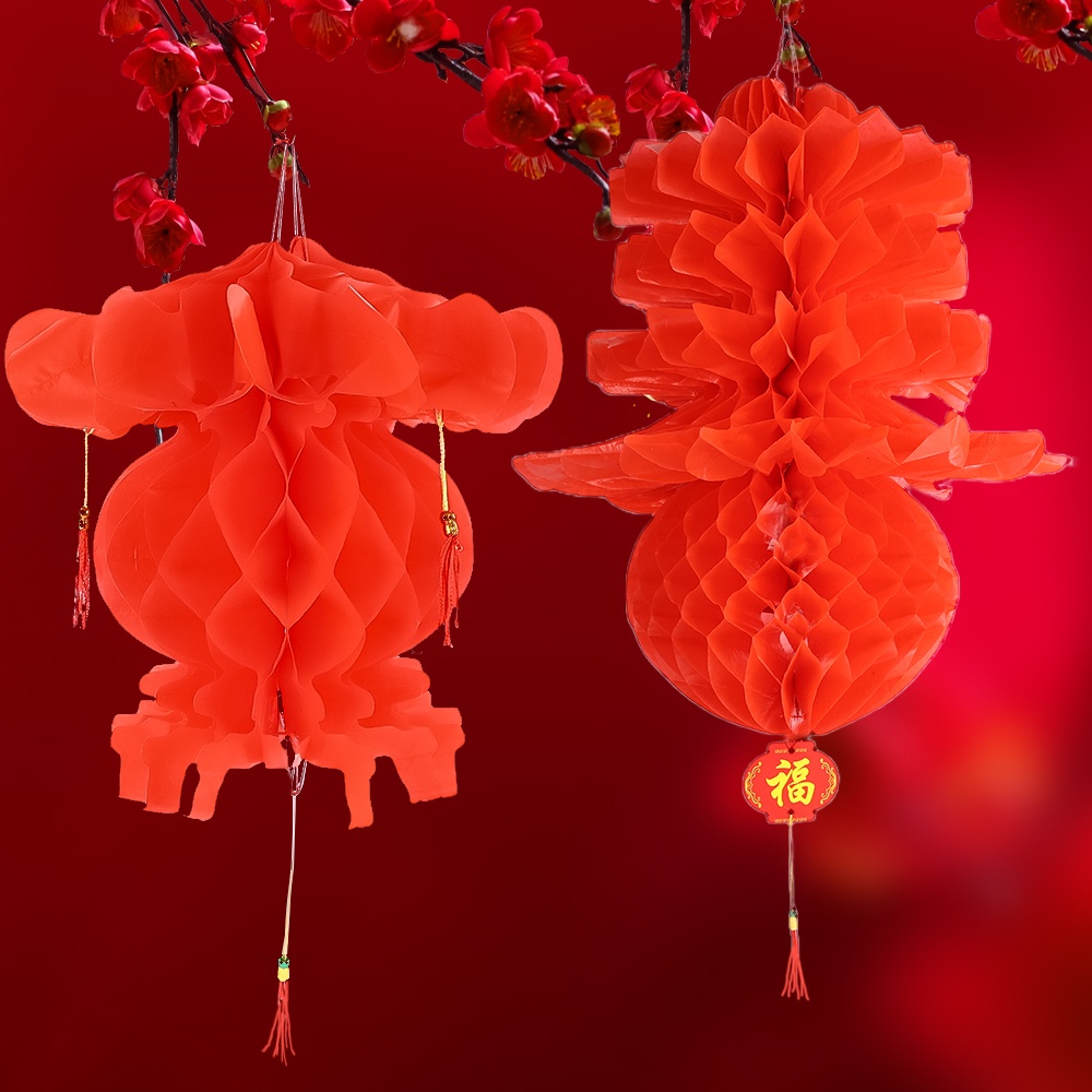 Lồng đèn giấy treo trang trí năm mới 3/ 4/ 5 sợi