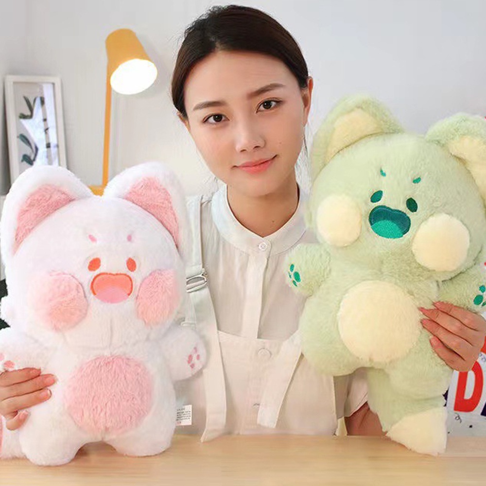 Thú Nhồi Bông Hình Chú Mèo Siêu Mềm Đáng Yêu Hoạt Hình Đáng Yêu 35cm