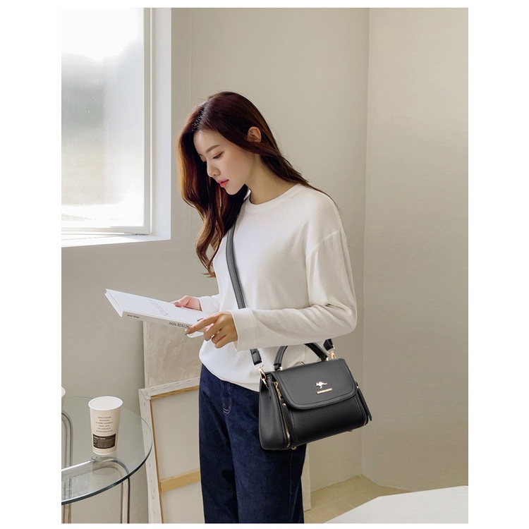 Túi xách đeo vai da bò cao cấp đơn giản thời trang