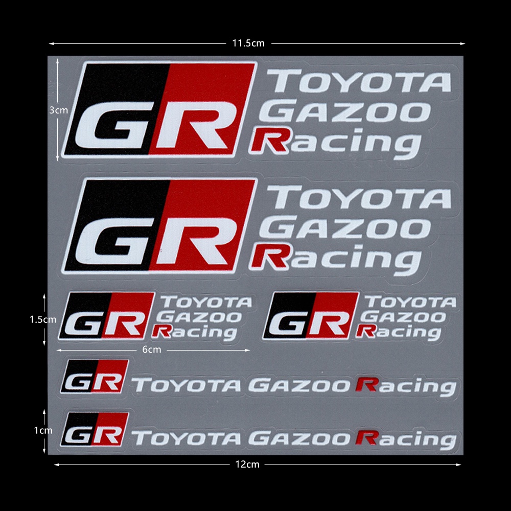 GR Sport /GR GAZOO Racing Styling Car Windshield Decal Car Body Decorative Sticker For Toyota 86 YARiS RZ RC RS Camry Supra RAV4