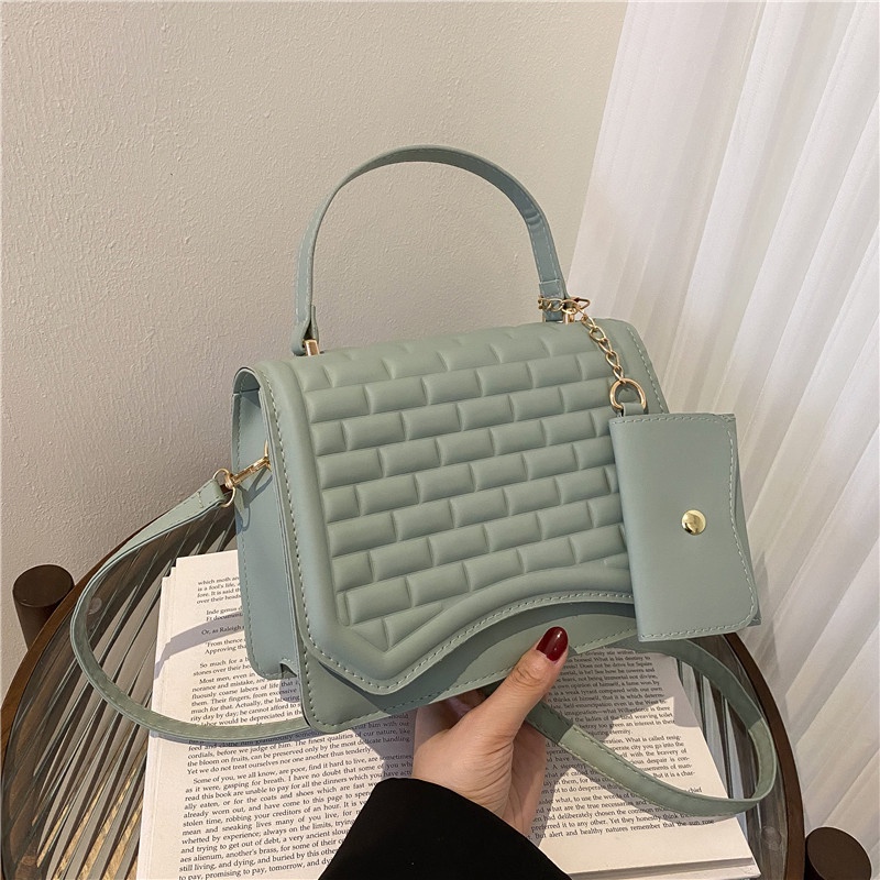 Túi Đeo Chéo Họa Tiết Sọc Caro Sáng Tạo Thời Trang Cho Nữ