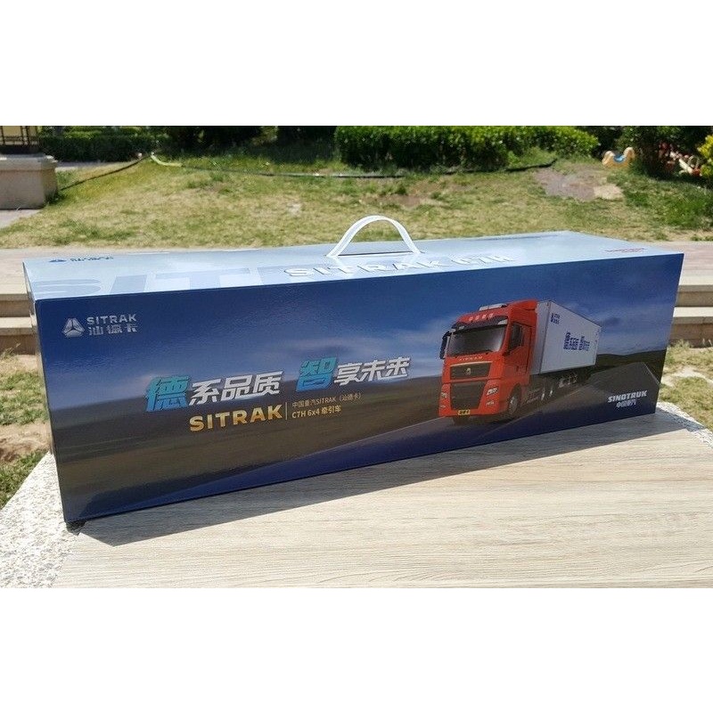 Xe Mô Hình Container sinotruk MAN hợp Kim 1:36