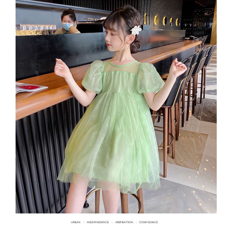 Đầm Công Chúa Phong Cách Hàn Quốc Thời Trang Mùa Hè 2022 Mới Cho Bé Gái