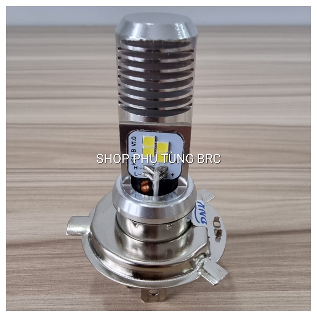 Đèn pha LED siêu sáng OSR 3 chân H4 độ sáng lên đến 6000K lắp cho Wave RS, Sirius, Exciter, Vision, SH ...