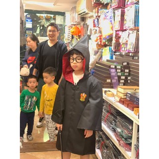 Full set hóa trang Harry Porter (áo choàng, kính, cavat, đũa)