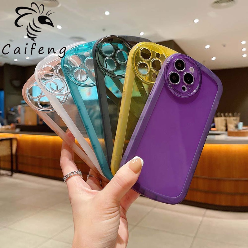 Ốp Điện Thoại TPU Mềm Trong Suốt Bảo Vệ Camera Cho OPPO A55 A92 A52 A72 A73 A53 A31 A32 A33 A5S A9 A5 2020 F9 F11 Pro A12