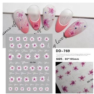 Sticker mã hoa trang trí nail DD769