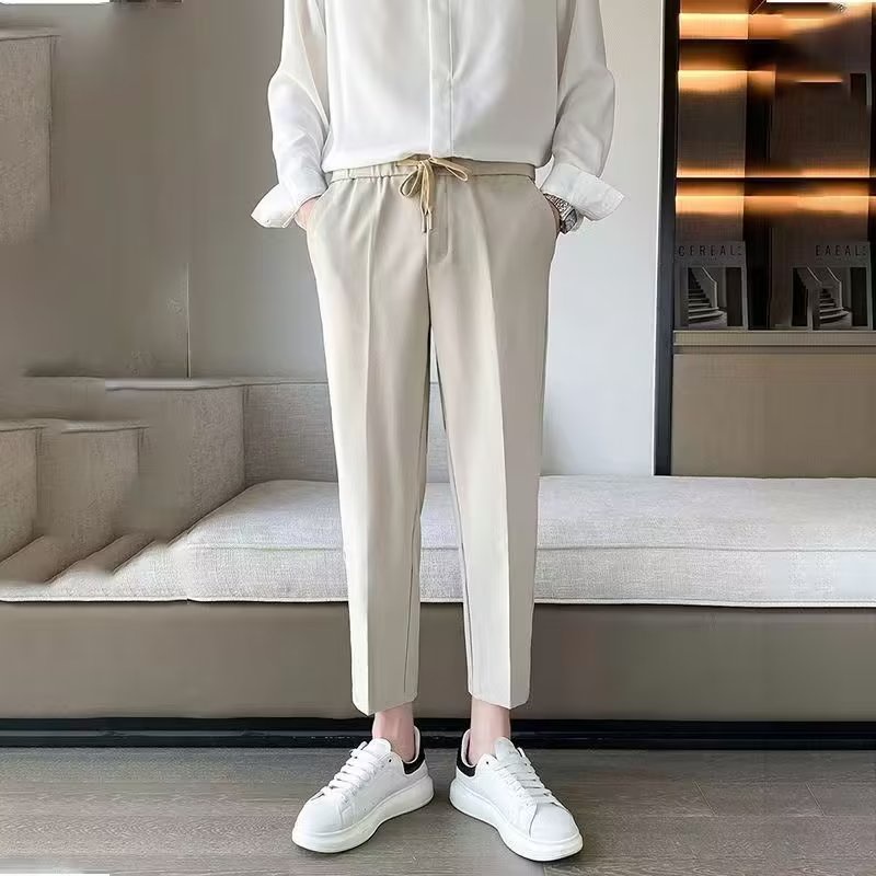 Quần Dài Lưng Thun Ống Rộng Oversize Thời Trang Nhật Bản Chất Lượng Cao Cho Nam Size M-3XL