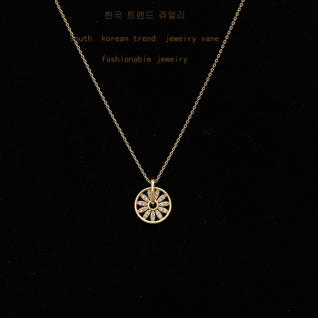 Vòng cổ zircon SEAGLOCA siêu lấp lánh đơn giản và cá tính đa năng thời trang xinh xắn cho nữ