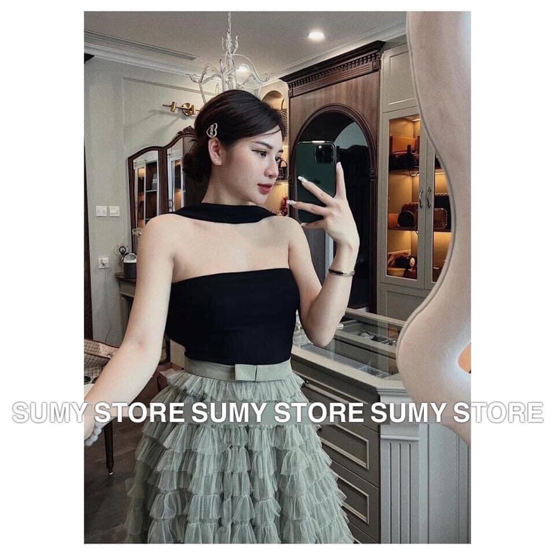 áo cổ yếm kiểu dây vắt chéo thời trang Sumy store