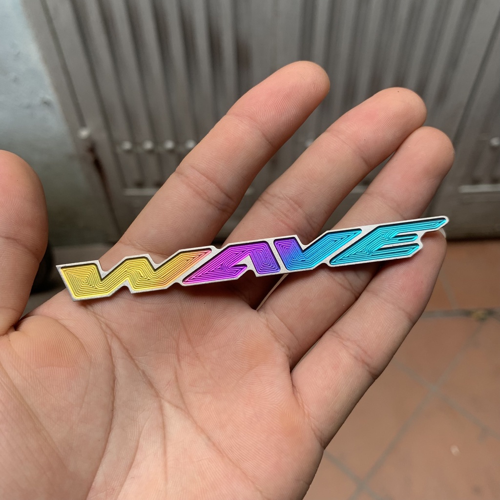 LOGO TITAN GR5 chữ HONDA, chữ WAVE