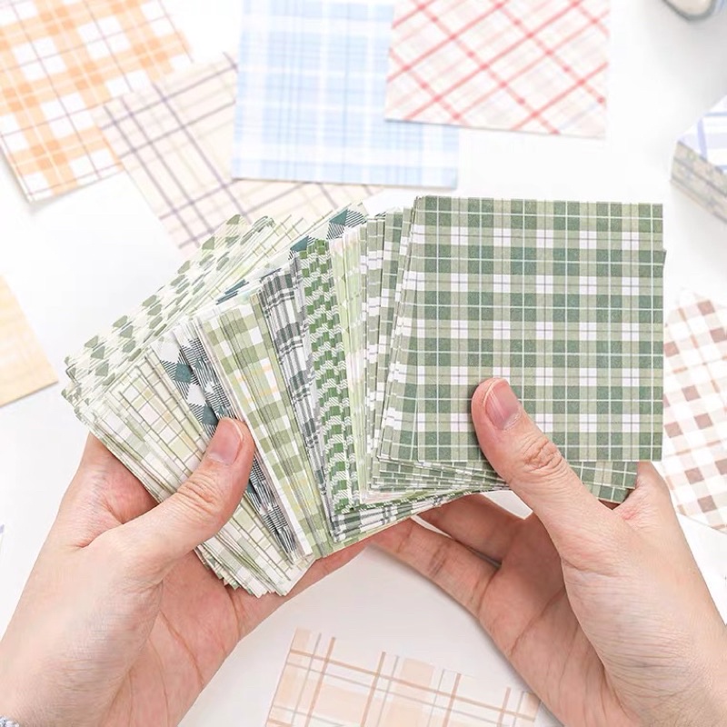Giấy Note Giấy Ghi Chú 400 Tờ Kẻ Caro Nhiều Màu Sắc Vintage Mẫu 2022