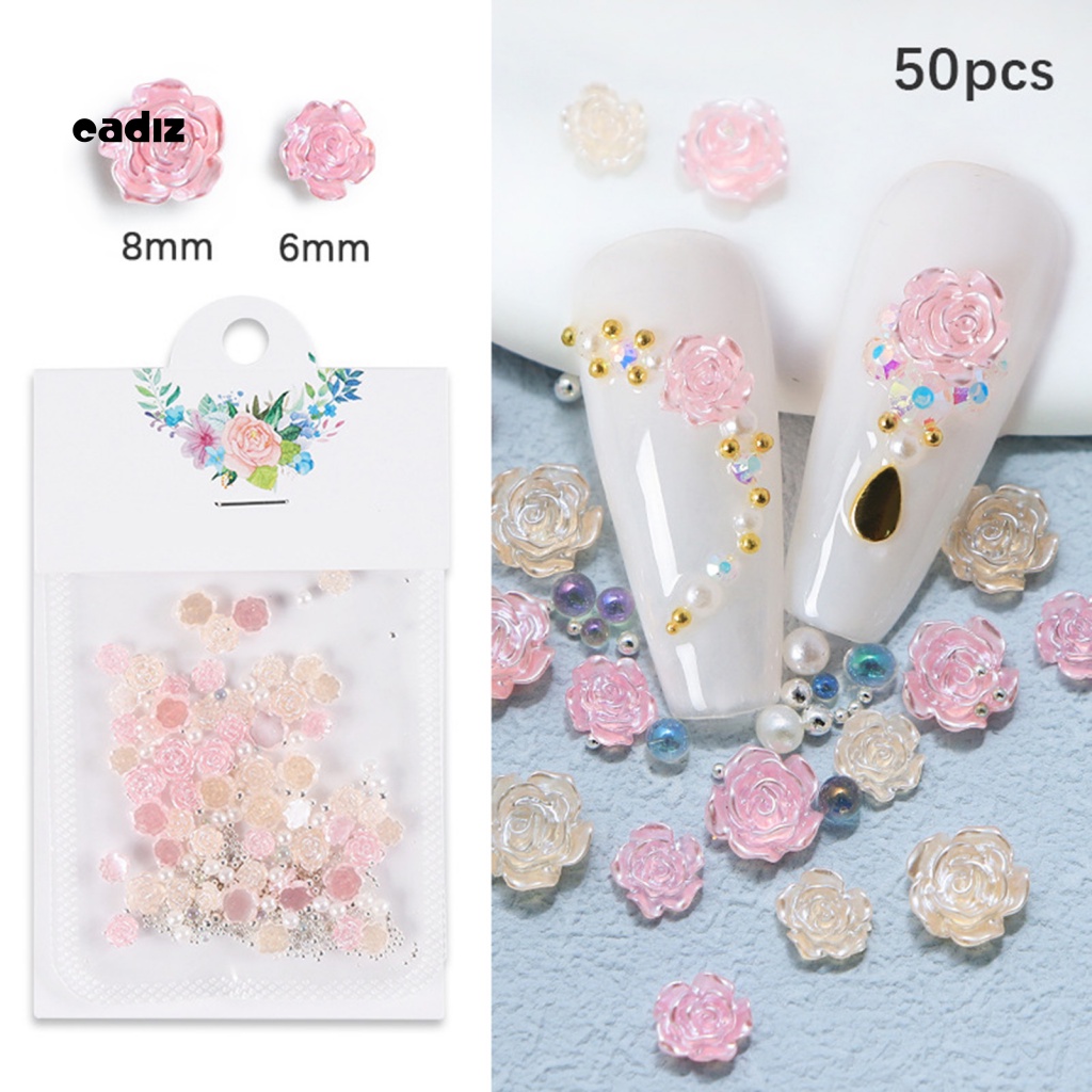Bộ 50 Hạt Charm Đính Trang Trí Móng Tay Nghệ Thuật