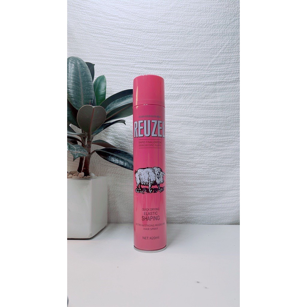 Combo Gôm Sáp Reuzel Spray + Wax Thuỷ Tinh Heo Hồng. Tạo Kiểu, Giữ Nếp Siêu Đẹp Cho Tóc. Hàng Chính Hãng ZED