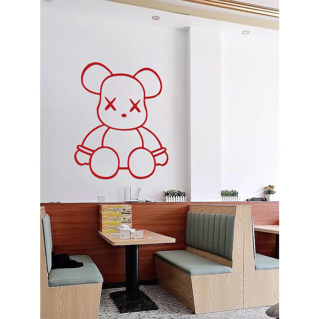 Tranh mica dán tường - Kaws siêu ngầu, trang trí quán ăn, shop thời trang, spa làm đẹp