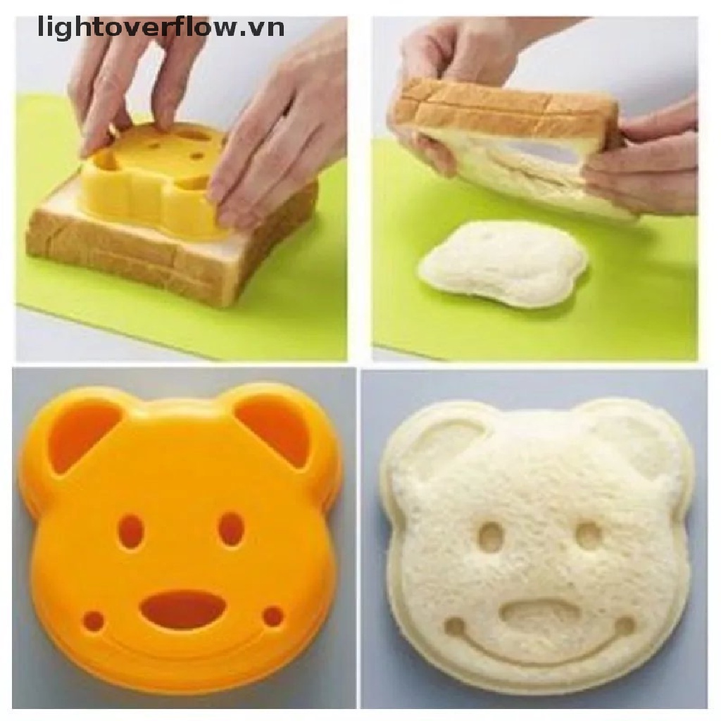Khuôn Làm Bánh Mì Sandwich / Bánh Mì Sandwich Hình Chú Gấu Độc Đáo DIY