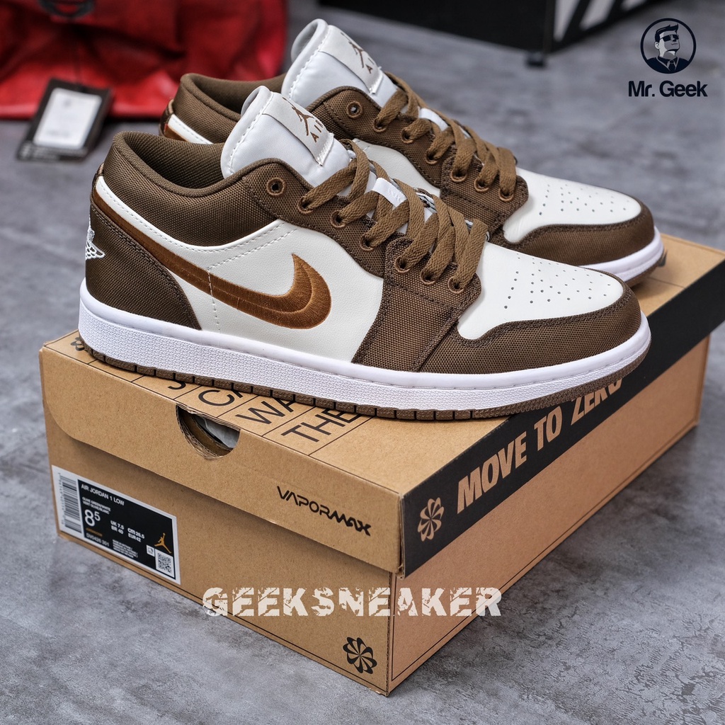 Giày Sneaker Cổ Thấp Jordan 1 Low SE “Light Olive”