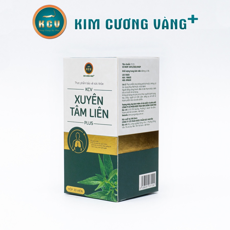 Combo 3 Hộp Xuyên Tâm Liên Kim Cương Vàng - Tặng 1 Hộp