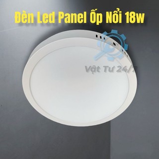Bóng Đèn LED Panel tròn Mâm Ốp trần gắn Nổi 18w phi 200 bảo hành 12 tháng