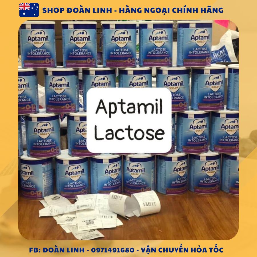 Sữa Aptamil Free Lactose Úc cho bé tiêu chảy, bất dung nạp Lactose 900gr, Aptamil Gold+Lactose Intolerance, Date xa
