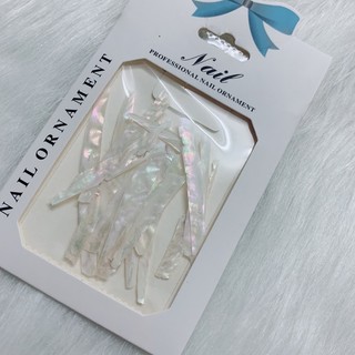 Xà cừ trắng ẩn gel, xà cừ ẩn gel, xá cừ nail